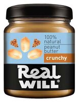 Real Will Арахисовая паста Crunchy, 330 г