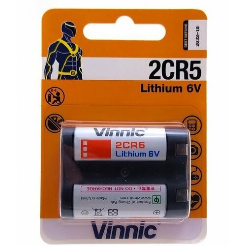 Батарейка литиевая Vinnic 2CR5, DL245 Lithium (6V)