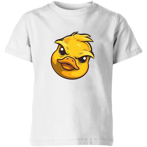 Футболка Us Basic, размер 4, белый мужская футболка duck злая утка персонаж мультфильмы w b s желтый