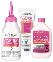 L'Oreal Paris Casting Creme Gloss Стойкая краска-уход для волос, 210, Черный Перламутровый