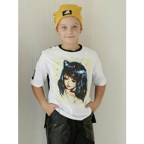 фото Футболка galaktika, размер 164, черный