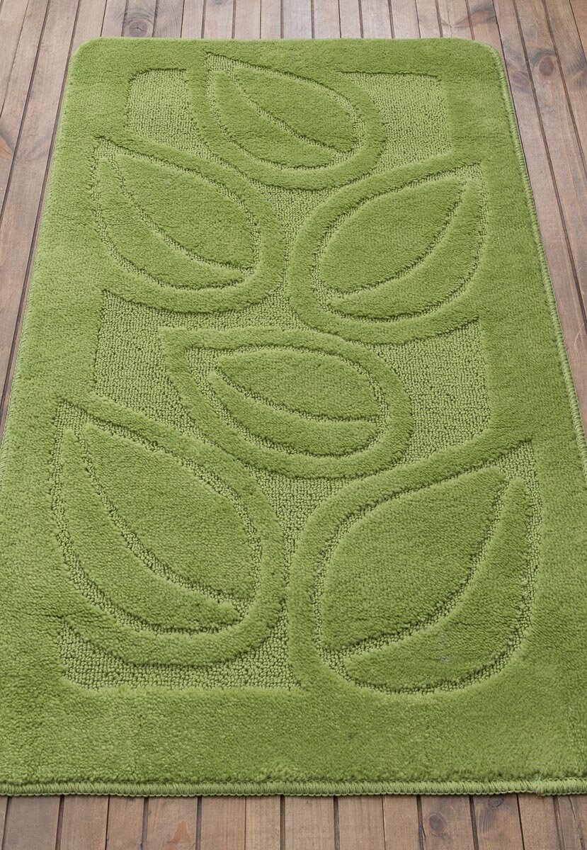 фото Коврик 60 на 100 см для ванной, зелёный Confetti Bath Maximus Flora 2510 Green