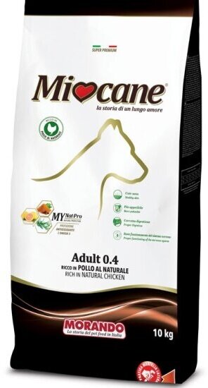 Корм сухой Miocane ADULT 0.4 для взрослых собак средних пород с большим содержанием куриного мяса, 10 кг