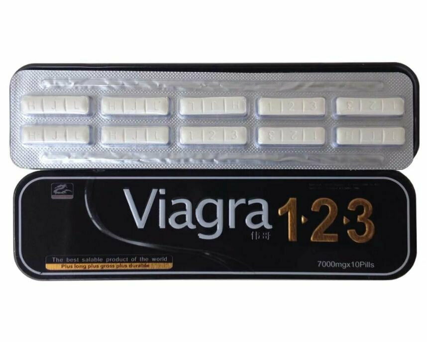 Виагра 1-2-3 /Viagra 1-2-3 Мужской возбудитель для потенции и эрекции 10 капсул