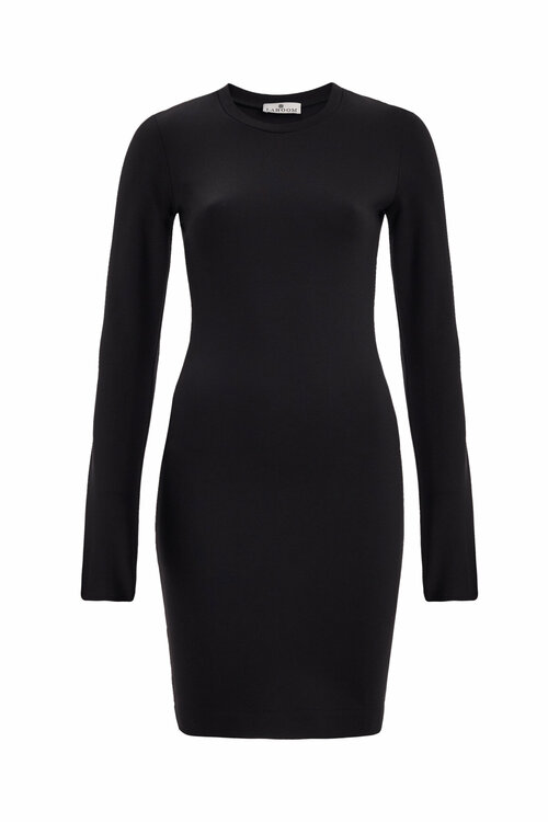 Платье LAROOM, повседневное, прилегающее, мини, размер XS, черный