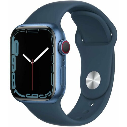 Apple Watch Series 7 GPSLTE 41mm Aluminum Case with Abyss Blue Sport Band 5043000₽