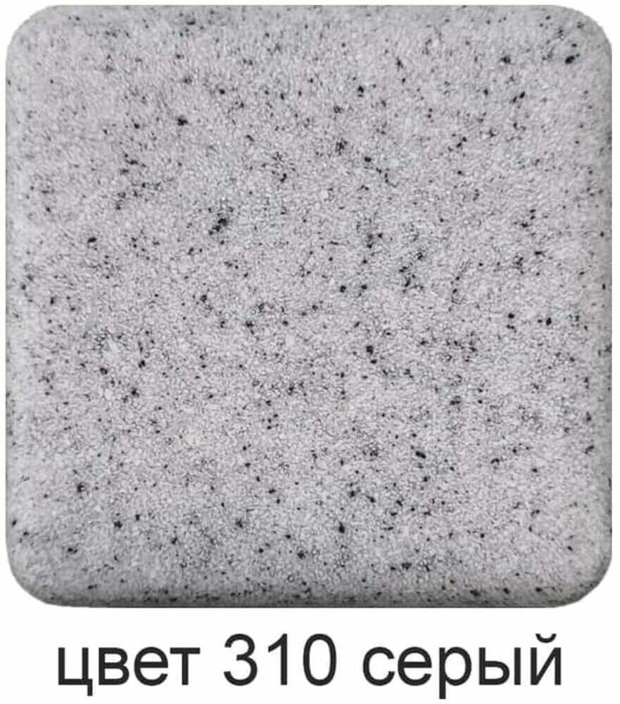 мойка кухонная мраморная greenstone 50,5x50,5 grs-08-310 серый - фото №3