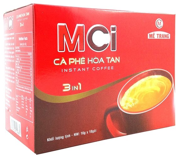 Кофе растворимый ME TRANG MCi 3в1 (18 пакетов по 16 гр.)