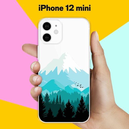 Силиконовый чехол Снежные горы на Apple iPhone 12 mini