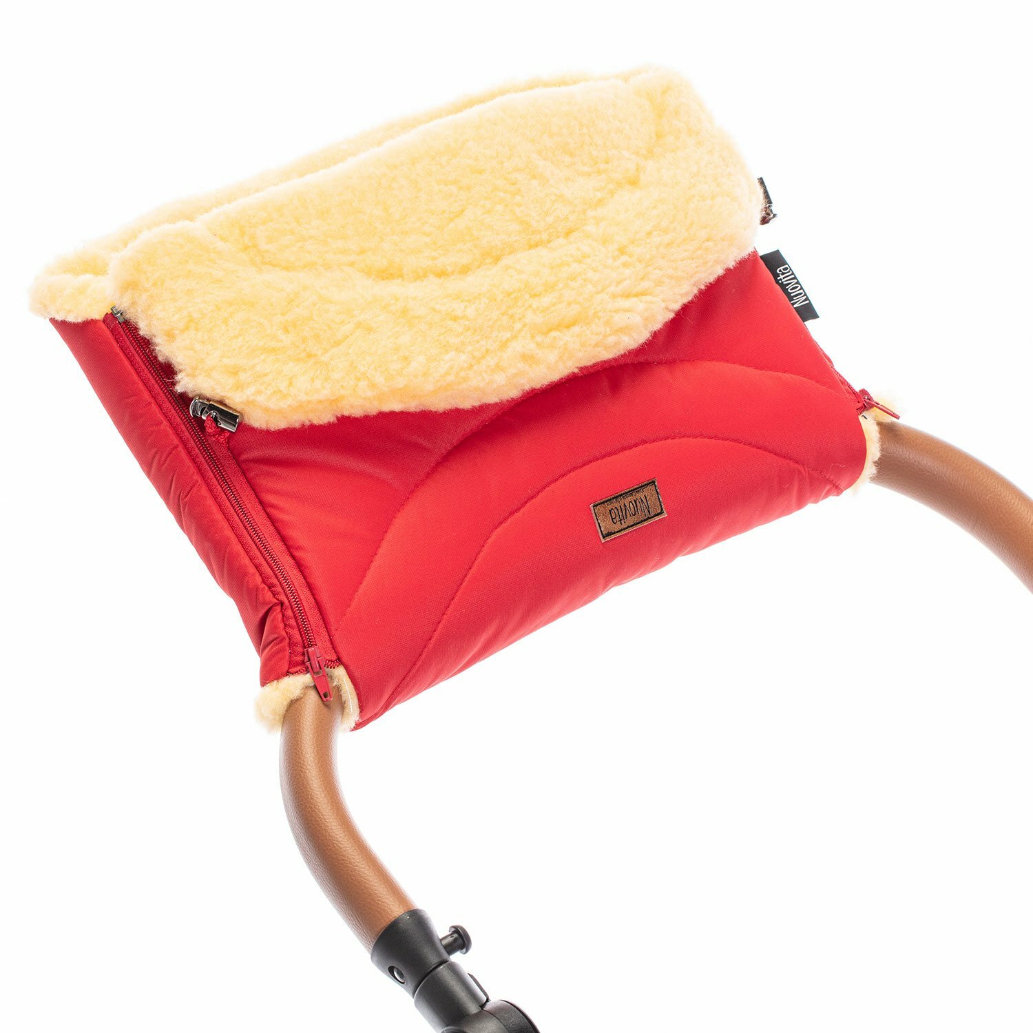 Муфта меховая для коляски Nuovita Tundra Pesco (Rosso/Красный)