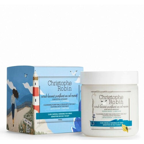 Очищающий скраб для кожи головы с морской солью CHRISTOPHE ROBIN scrub lavant purifiant au sel marin 250ml