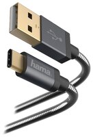 Кабель HAMA USB - USB Type-C (00173636) 1.5 м черный