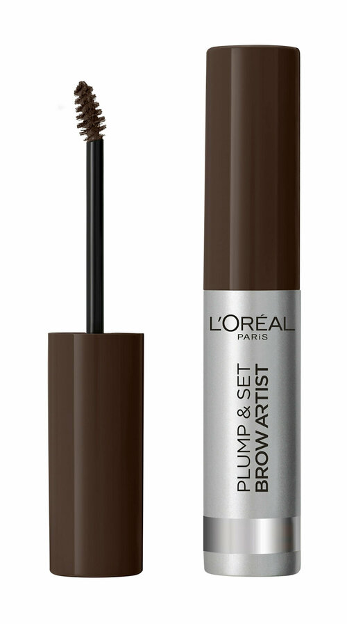 LOREAL Тушь для бровей Plump & Set Brow Artist, 23 мл, 108 Dark Brunette