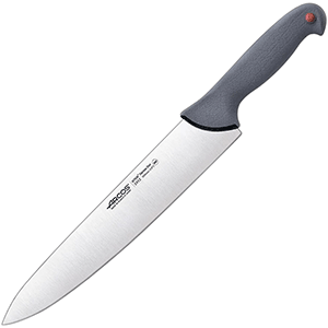 Нож поварской «Колор проф»; сталь нерж, полипроп, L=45/30см; серый, Arcos, QGY - 241200