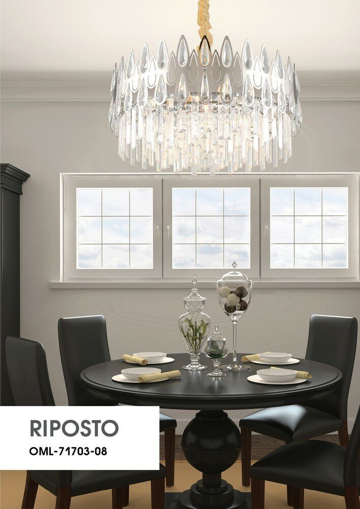 OML-71703-08 Люстра подвесная Omnilux Riposto — фото 1