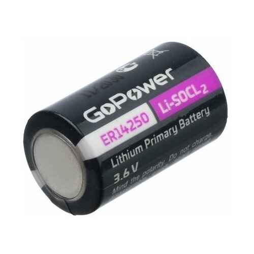 Батарейка GoPower ER14250 (1/2AA) 3.6V 5pcs 14250 er14250 ls14250 cr14250 3 6v 1200mah 1 2aa battery lithium battery batteries for gps electricity water gas meter