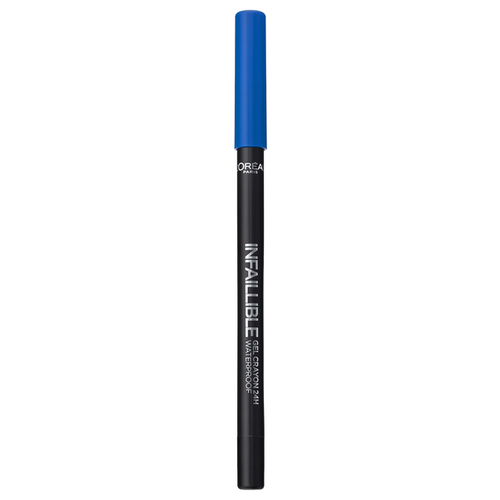 фото L'Oreal Paris Стойкий гелевый карандаш для глаз Infaillible, оттенок 10 Попала на синий