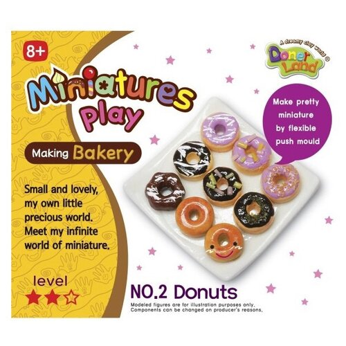 фото Полимерная глина Donerland Miniatures Play Donuts (NA05012)