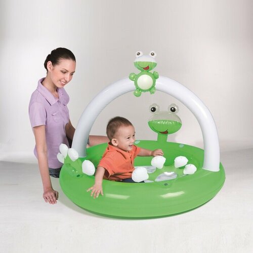 Бассейн детский Bestway 52173 Лягушонок 98*94*69 см, 22 л jaju baby green full moon pattern set design luxury play mat babynest maternal baby bed retractable play mat