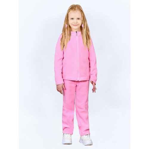 фото Комплект одежды ketmin, куртка и брюки, повседневный стиль, размер 128, розовый