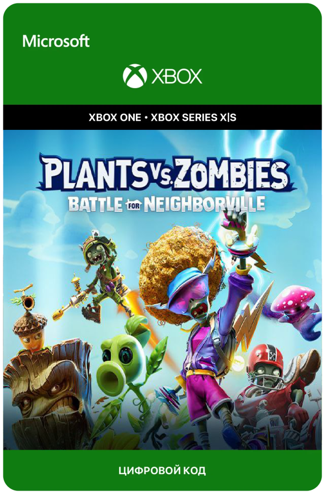 Игра Plants vs Zombies: Battle for Neighborville для Xbox One/Series X|S (Аргентина), русский перевод, электронный ключ
