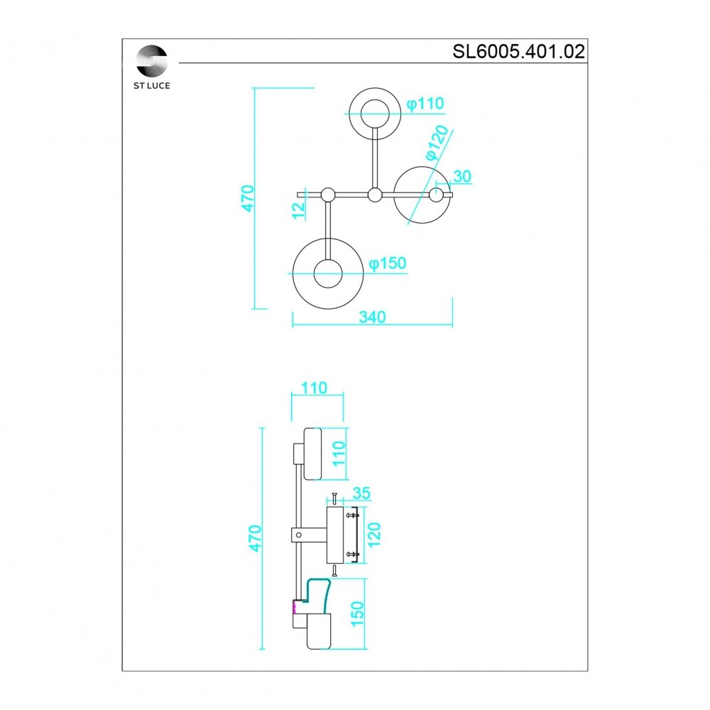 Бра VALLO ST Luce SL6005.401.02 - фото №4