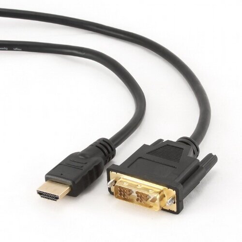 Видеокабель HDMI(m) / DVI-D SL(m) Cablexpert (CC-HDMI-DVI-6) 1.8m , черный