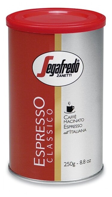 Кофе молотый Segafredo Espresso Classico 250г, ж/Б