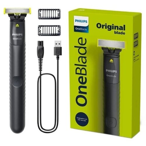 Триммер для бороды и усов Philips OneBlade QP142410 черный 268000₽