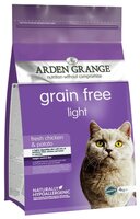 Корм для кошек Arden Grange (4 кг) Adult Cat Light курица и картофель сухой корм беззерновой, для вз