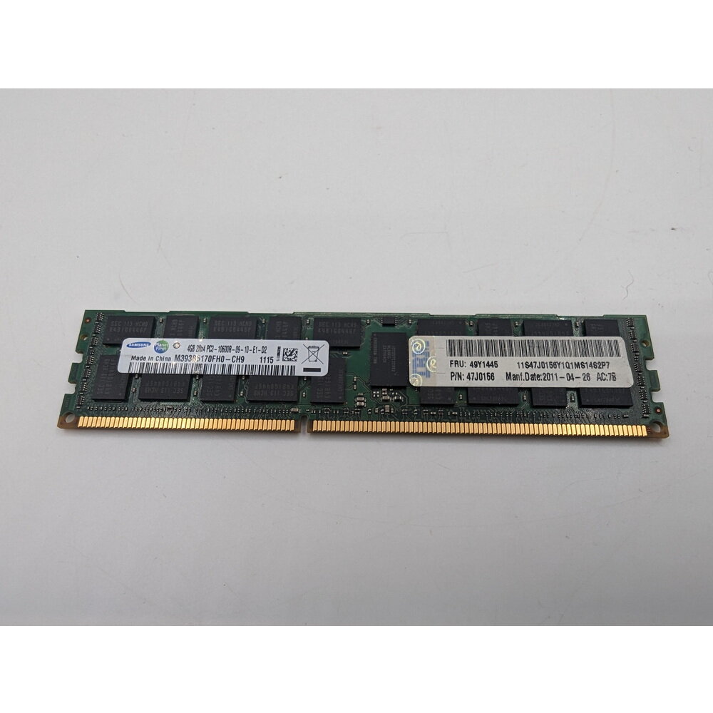 Модуль памяти M393B5170FH0-CH9, 49Y1445, 47J0156, DDR3, 4 Гб для сервера ОЕМ