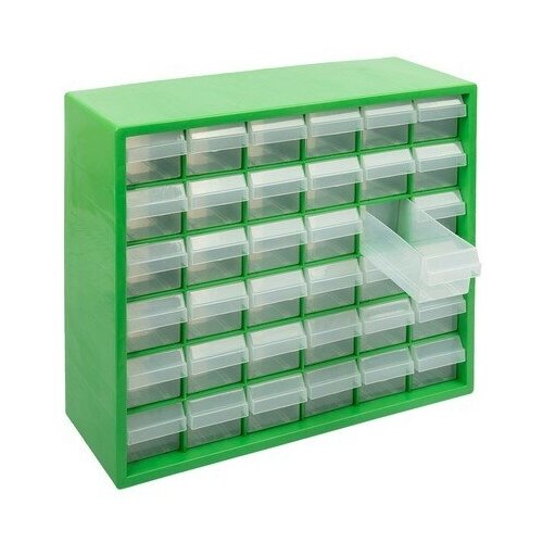 Органайзер пластиковый с выдвижными ячейками ОК-036 цв зеленый арт ОК-036-зеленый 2420₽