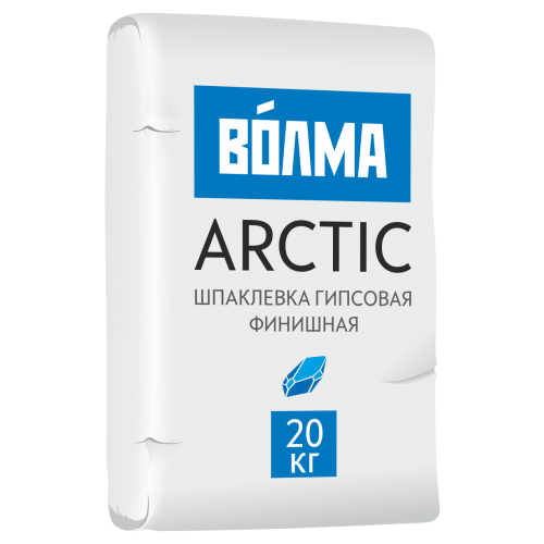 Шпатлевка Волма Arctic, белый, 20 кг шпатлевка гипсовая волма шов 20 кг