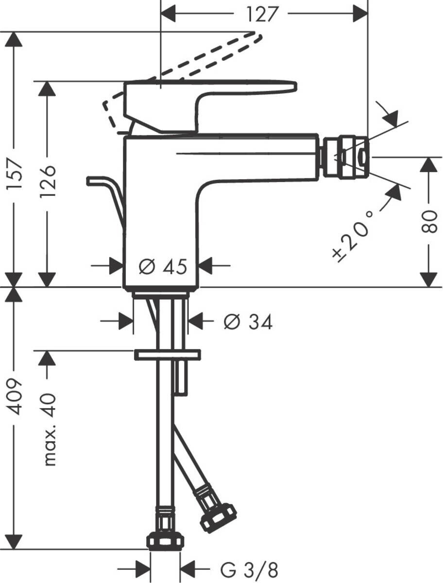 Смеситель для биде Hansgrohe - фото №2