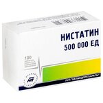 Нистатин таб. п/о пленоч. 500000ед №100 - изображение