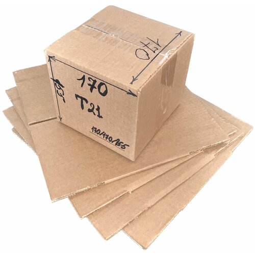 Коробки для хранения, Коробки картонные Т-21, 170*170*155 15 шт,