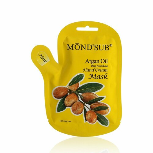 Питательная маска - перчатки для рук MondSub Hand Cream Mask с маслом арганы 36мл