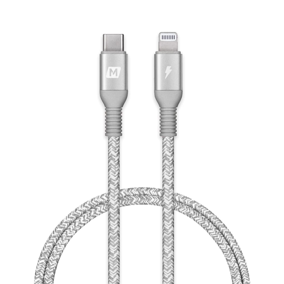 Кабель Momax ELITE LINK USB-C to Lightning Cable (1.2M) - серый(DL31S)