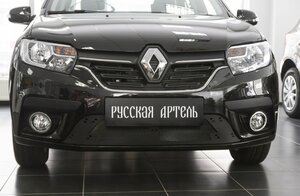 Защитная сетка решетки радиатора для Renault Duster I рестайлинг 2015-, шагрень, шт