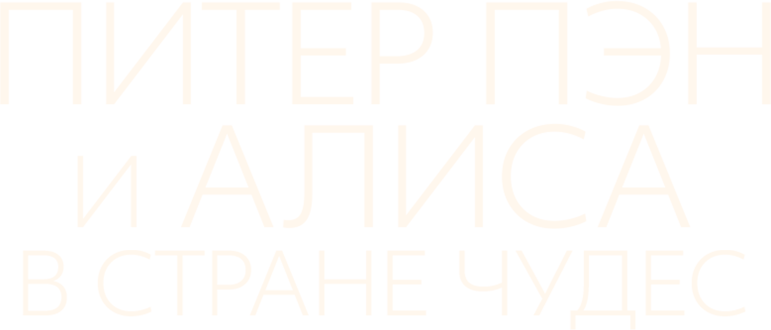 Питер Пэн и Алиса в стране чудес