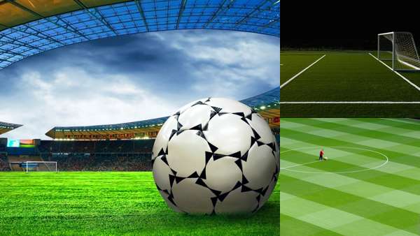 Футбольные поля, разметка