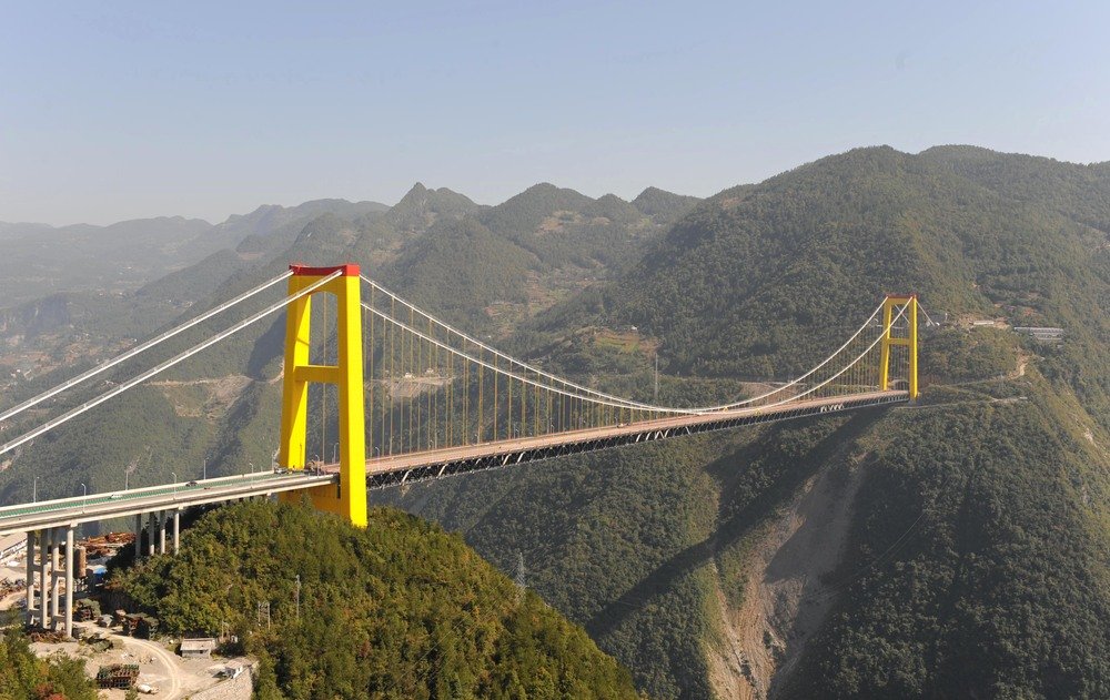 самый большой подвесной мост в мире