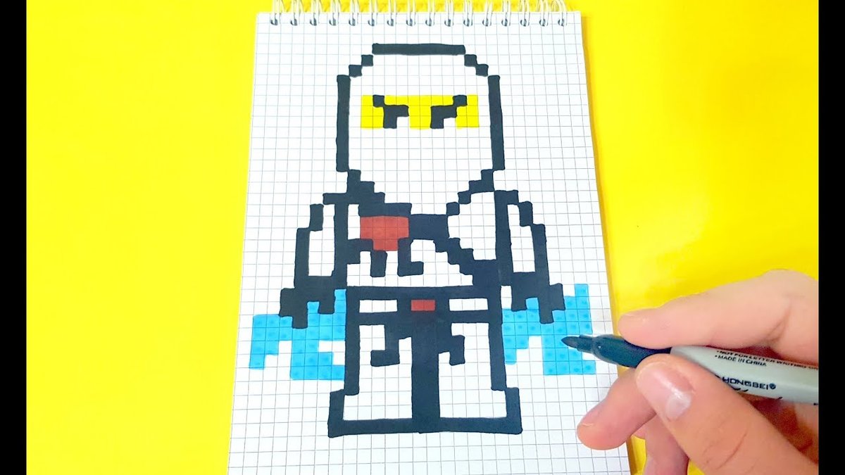 Pixel Art Ninjago Jay