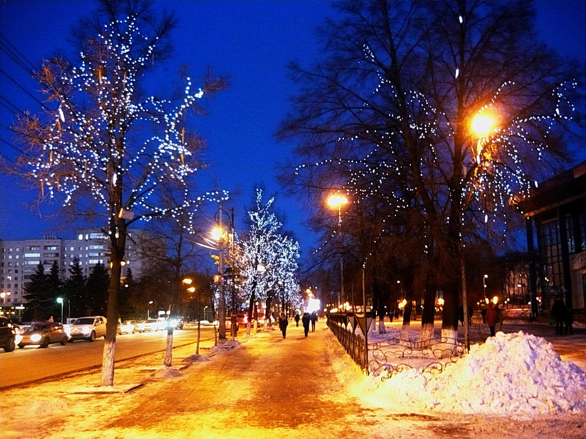 ночная зима фото