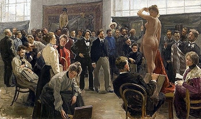 натурщицы в академии художеств фото
