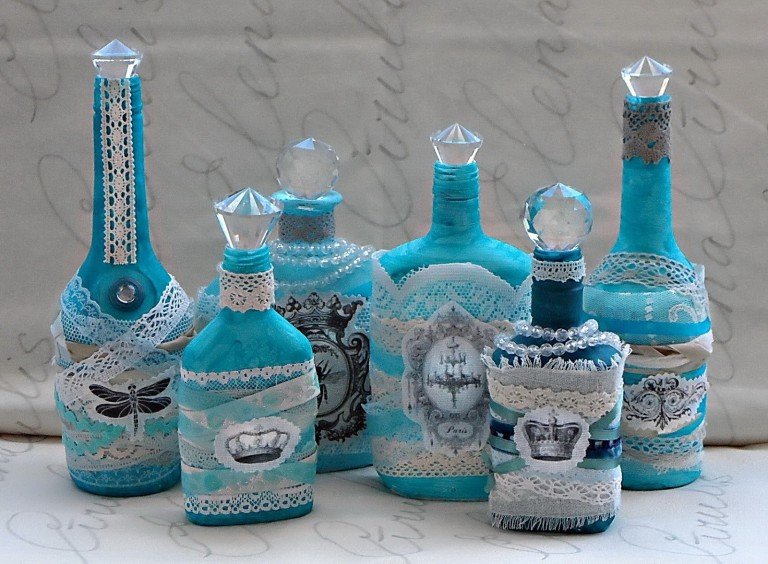 бутылка с декором фото