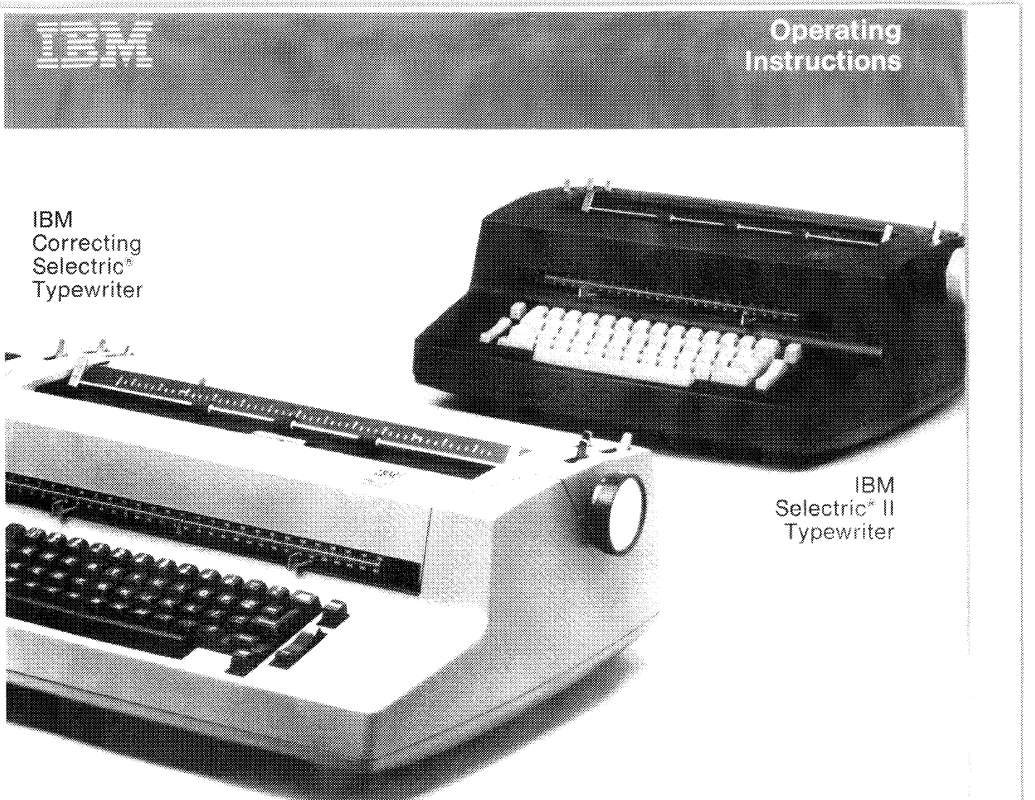 ibm electric typewriter фото