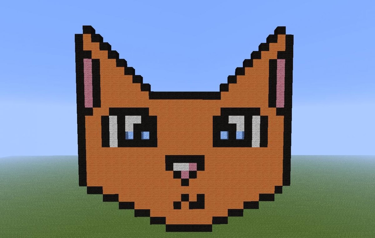 Minecraft pixel art.