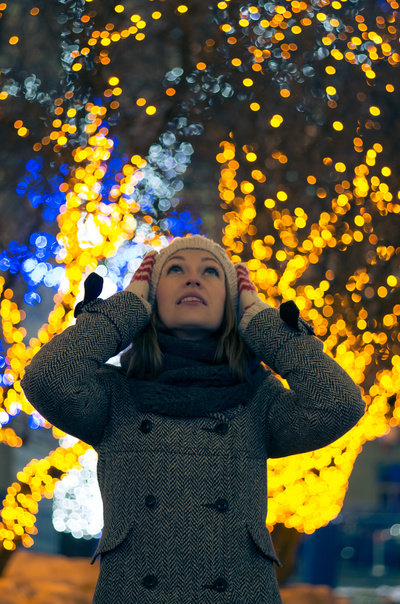 портретная съемка ночью фото