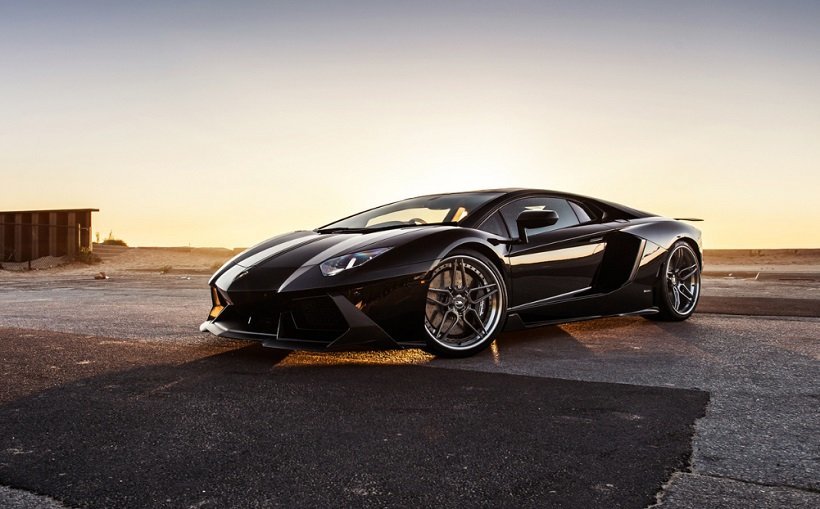 lamborghini aventador lp700-4 черная фото